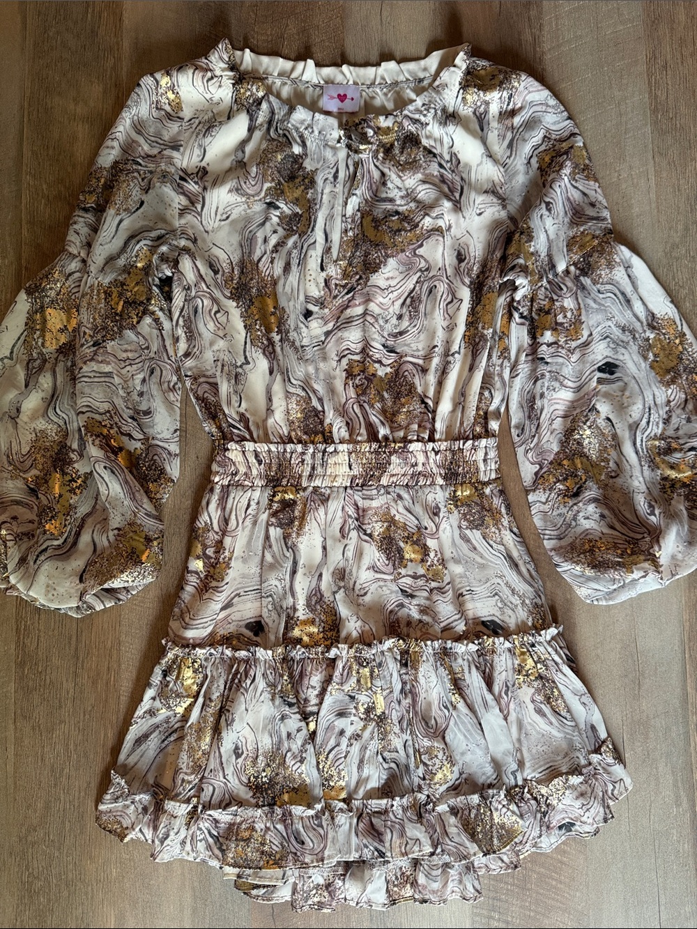 Buddy Love Zozo Dress Size Small white gold